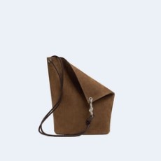 보테가 베네타 미디엄 놋 스웨이드 버킷 백 브라